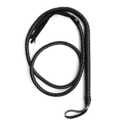 Sm  Long Weave Leather Whip Performance Snake Master Slave Punishment Training Couples Flirting  Props