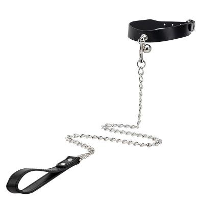 Sex Toys Leather Collars Adult Products Alternative Dog Bell Collar Chain Europe and the United States Popular