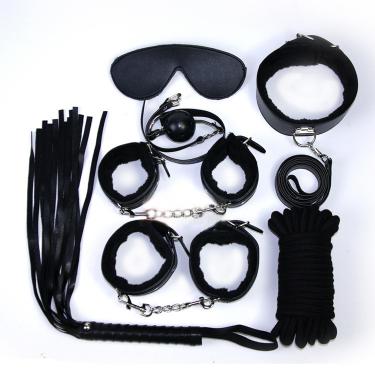 Sex Toys for Adults in Sm Bondage Set Handcuffs Collar 11-piece Set Dog Slave Bed Alternative Conditioning Sex Toys