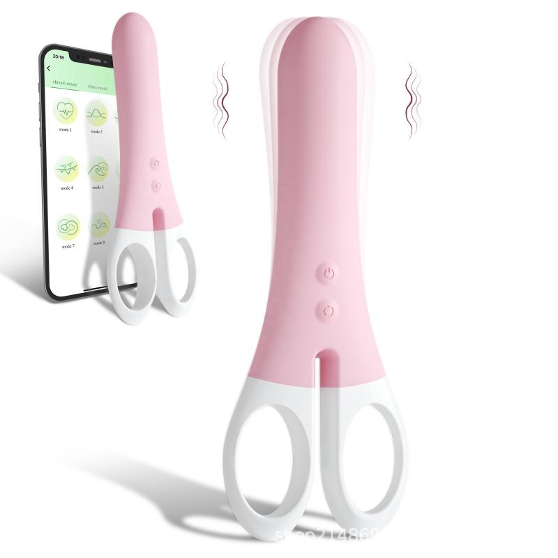 Sex Vibrator App Scissors  Remote Control Wireless Silicone Music Mode App For Women