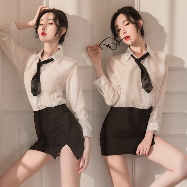 Sexy Secretary Uniform Erotic Costume Sex Lingerie Uniform Sexy Skirt for Sex Cosplay Sex Teacher Uniform