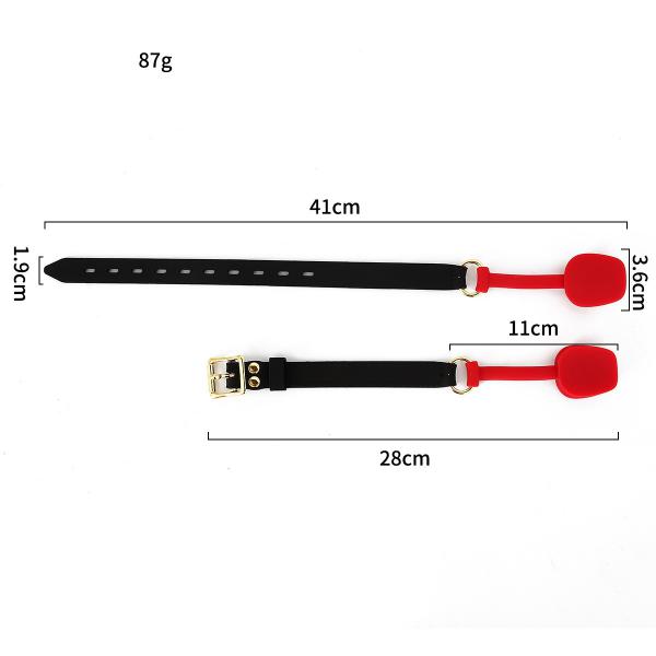 Sm Adult Sex Toys Female Appliances Pet Bite Device Soft Silicone Mouth Plug Gold Lock