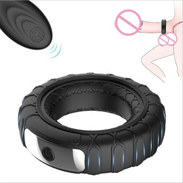 Tire Cock Ring Vibrator For Couple Remote Control Penis Delay Ejaculation Erotic Man Usb Charge