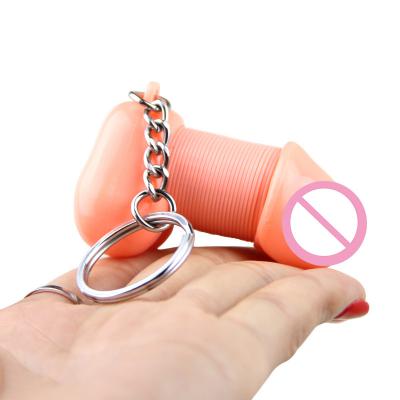 Top New   Hen Party Dildos Key For Fun Chains Plastic Sexy Penis Keyring Individual Keychains
