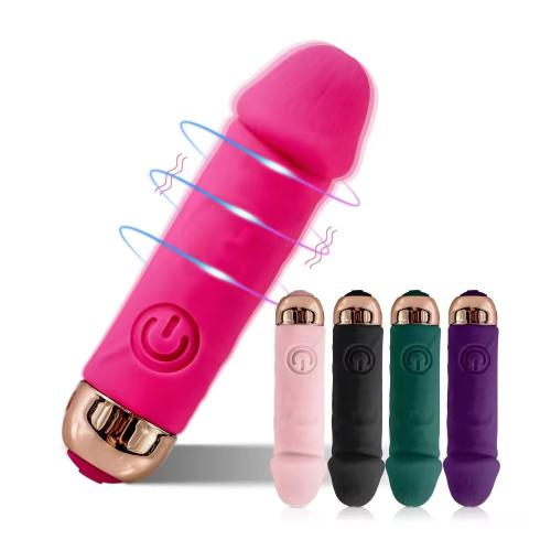 Waterproof Powerful 10 Speed Women Bullet Vibrator Rechargeable Mini Dildo