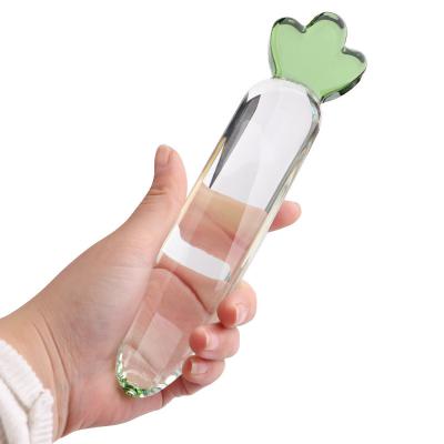 Wholesale Glass Dildo Anal Turnip Shaped Long Plug Bottle Dildos Large For Gay Lesbian Couples