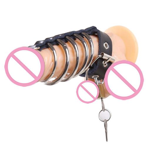 Wholesale Sex Toys Dildo Metal 5 Rings JJ Ring Alternative Toys Bondage Sleeve