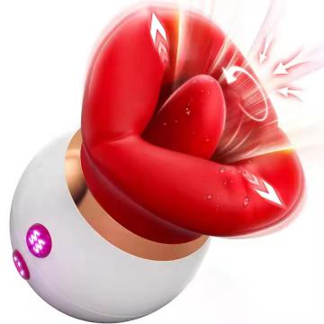 3 In1 Mouth Shaped Vibrator 10 Tongue Licking And Sucking Clit  For Woman