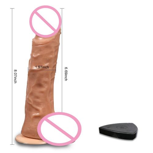 8 Inch Realistic Electric Dildo  For Woman Swing Vibration Gummi Vibrator Dildos-sexual