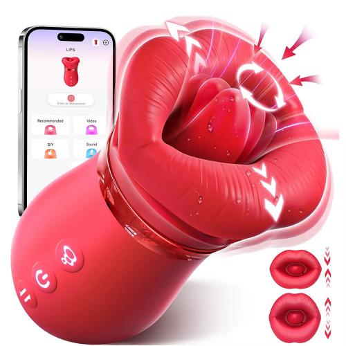Juguete Sexual Sucker Women Rose Vibrator App Remote Control 4 In 1 Mouth Sucking