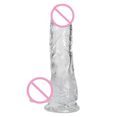 Artificial Realistic Silicone Penis Big Soft Plastic Dildo For Women   Waterproof Vibrating Rubber