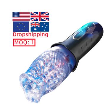 New  Usb Charging Sexo Automatic Rotating Masturbation Cup Adjustable Modes Heating  For Men