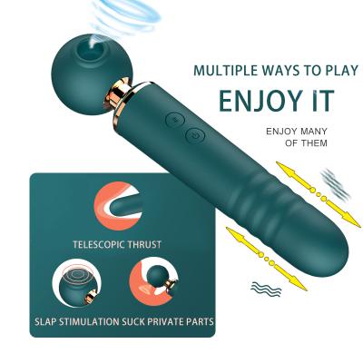 10 Frequency Sucking Speeed Stretching Mode Tapping Double Stimulation Dildo Sex Clitoral Suck Thrusting Female Vibrator