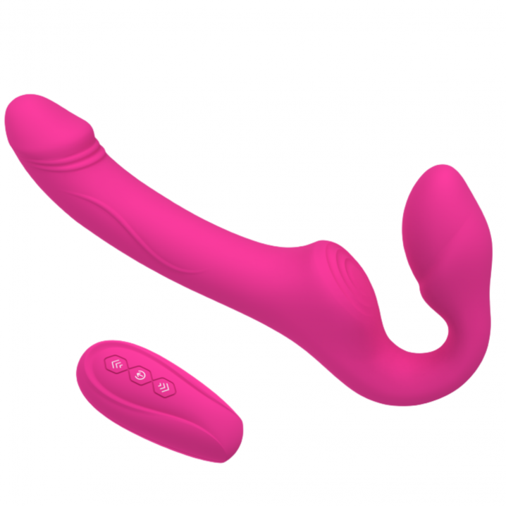 10 Frequency Vibration Tapping Vibrator G-spot Stimulate Powerful Double Head Dildo  For Lesbian