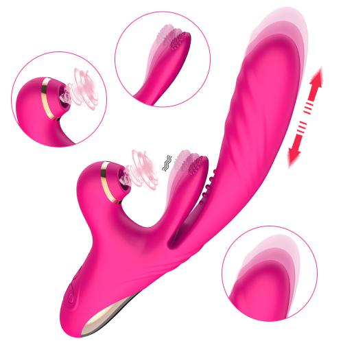 10 Speed Vibration Modes  Triggering Tapping Sucking G-spot Vibrator Clitoris Stimulator Woman Masturbator Rabbit Vibrators