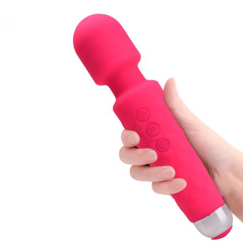 20 Frequency Vibration Silicone Waterproof  Av Wand Vibrator Massager 8 Speed Handheld
