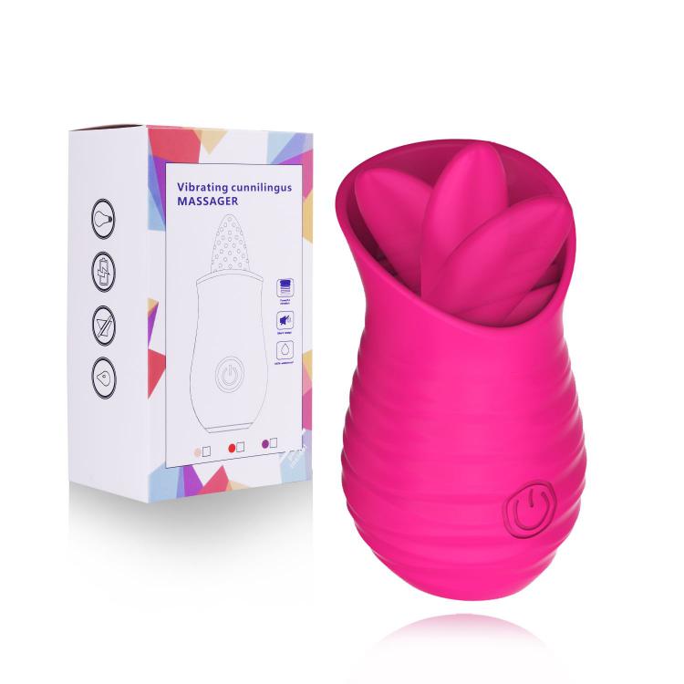 2023 Hot Sale Silicone 10 Vibration Modes Tongue Licking Vibrator Clit Sucking Cunnilingus Massager
