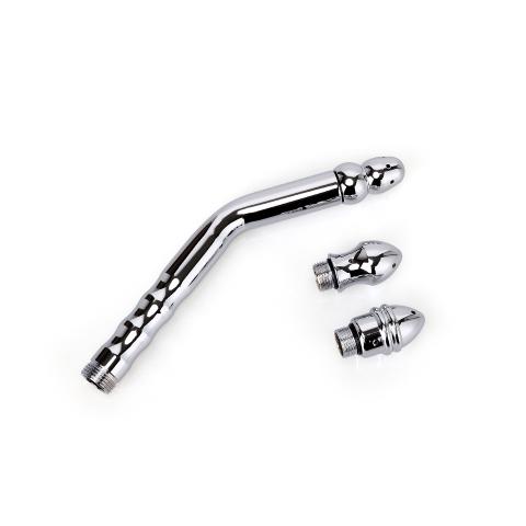 Enema Kit With 3 Removable Angled Nozzles  Anal Douche Cleaner  For Women And Men Made Of  Metal