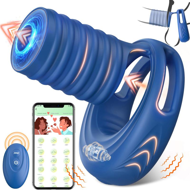 Factory Wholesale App Remote Vibrating Ring Female Male   Couple For Men And Women