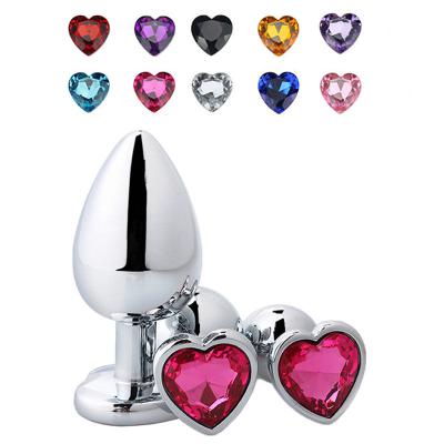 Fast Delivery Stainless Steel Heart Sex Beads S M L 52 Anal Plug Manufacturer Pour Femme Metal But