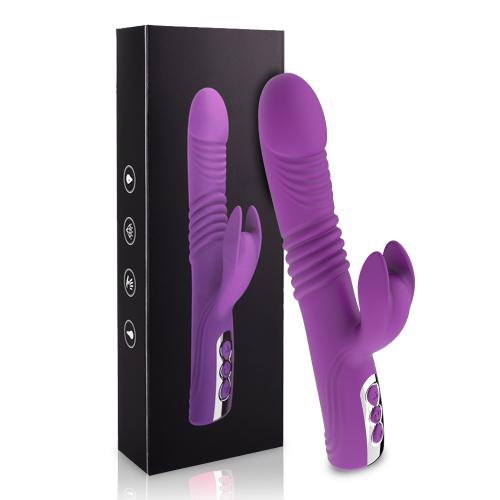 Hot Sale Custom 8 Modes Thrusting Vibrator 5 Frequency Vibrating Massager Women Telescopic