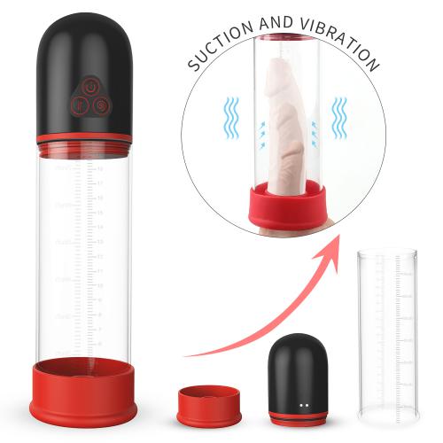 Hot Selling  Men's Jet Cup 9 Vibration Modes + 4 Shift 3 Sucking Male Enhancement Automated Air Vacuum Pump