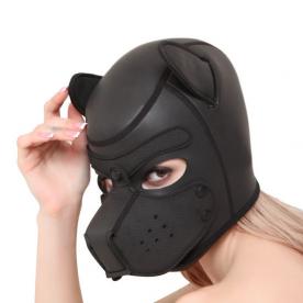 Hot Selling Sm Dog Sponge Harness Head Gear  Bondage Face Mask Restraint Hood And Sex For S