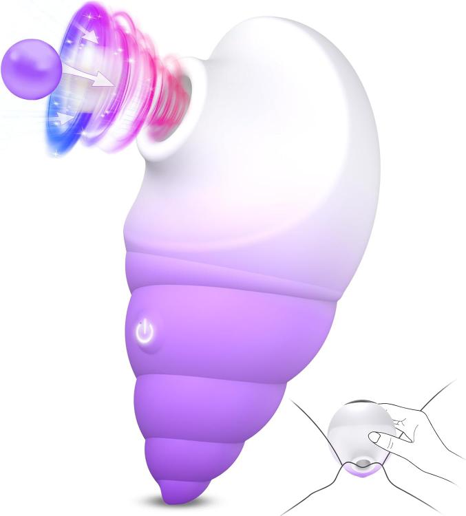 New Arrival Small Conch Sucking Vibrators 10 Frequency Suction Vibration Breast Nipples Clitora Vibrator S