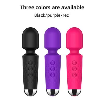 Oem/odm 8 Speed 20 Mode Vibration Recharging G Spot Massage Stick Sexual Mini Av Vibrator Wand   For Women