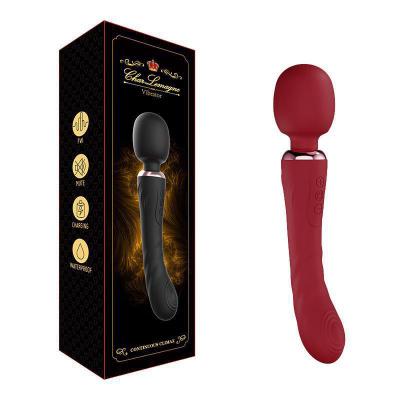 Oem/odm Recharging Double-head Strong Vibration Av Stick Female Masturbator G-spot Clitoral Stimulation Vibrator Wand