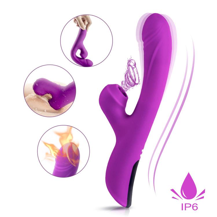 One Button Heating 10 Frequency Strong Vibration  3 Speed Sucking Clitoris Vibrator Masturbation  For S