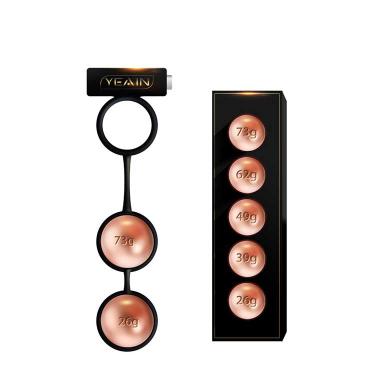 Vibrating Penis Erection Ring Cock Training Vibrator Dumbbell Metal Men Glans Exercise Ball