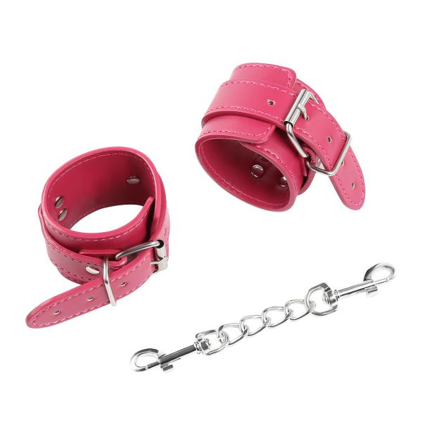 Sexy Girl Handcuffs For Woman Pink Colour Bondage Gear Sm  And Ankle Bracelets