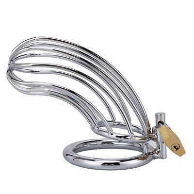 Shape Hollow Chastity  Stainless Steel Male Device Bdsm Bondage Gear With Penis Lock Cock For S