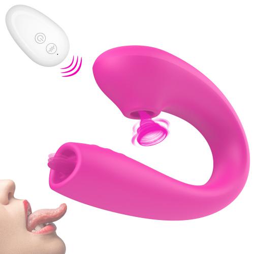 Swan 3rd Generation Double Head Wearable Tongue Licking Sucking Vibrator Suck Woman Vibrating Vagina Suction Female Masturbator