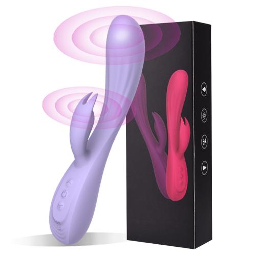 Wholesale Fully Glue Rabbit Sex Vibrator 10 Frequency Dual Motor Vibration Usb Charging Massager   Manufacturer