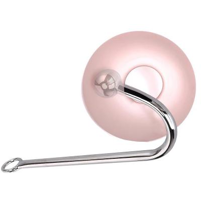 Women's Single Ball Curved Stainless Steel Anal Hook Butt Plug Bondage Gear  Juguetes Sexuales
