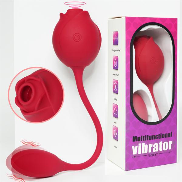 App Control Sucking Dildo Mini Sexy  Rose Internal Vibrator Vibrating  For Women