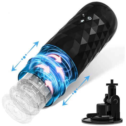 Usb 10 Vibration Power Sucking Automatic Rotation Thrusting Masturbators Cup   For Man