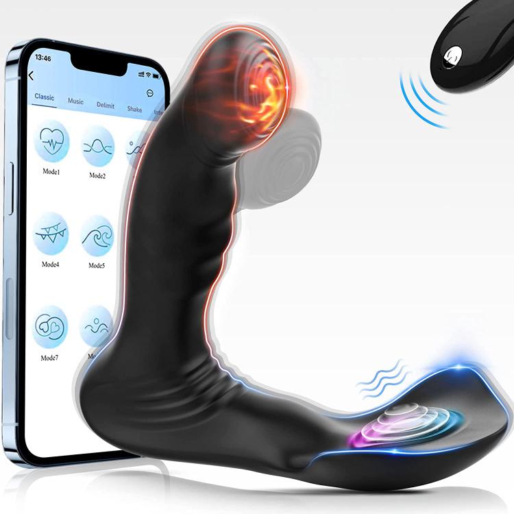 Waterproof Silicone Prostate Massage Butt Plug App Control Anal  For Men Vibrators