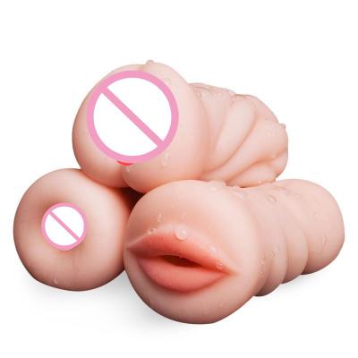 Wholesale 3 In 1 Masturbators Cup Mouth Anal Cheap Masturbation  Oral Vaginal  For Men