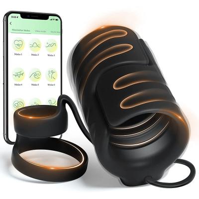 Wholesale Customized Silicone 3 In 1 Smart App Phone Control Aircraft Electric Masturbation Cup For Male