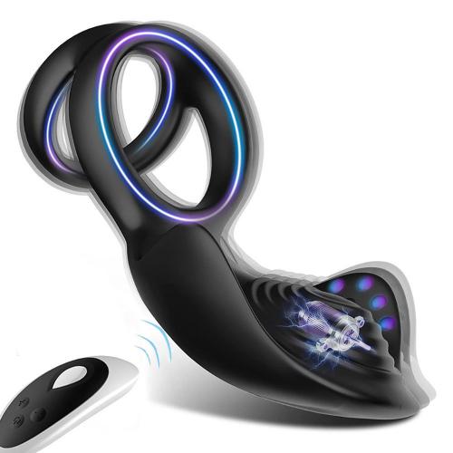 Wholesale Remote Control Ejaculation Delay Masturbation Vibrating Ring Foreskin Cock Sexy Vibration For Men