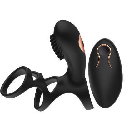10 Modes Remote Control Wireless Wearable Penis Ring Vibrating Cock Rings Vibrator  For Men Couple