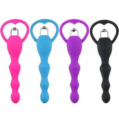 Anal Vibrator  For Women Beads Prostate Massage Smooth Butt Silicone Plug