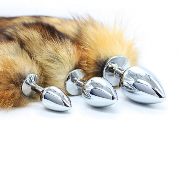 Bdsm Sex Metal Steel Fox Tail Anal Butt Plug  For Women   Games