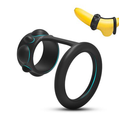 Cheap Silicone Lock Fine Ring Couple Flirt G-spot Massage Masturbation Cock Penis  For Male