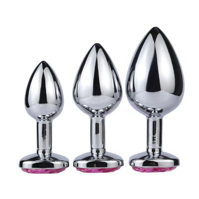 Cute Base Metal Anal Plug Erotic  For Women Men Games Butt Couple