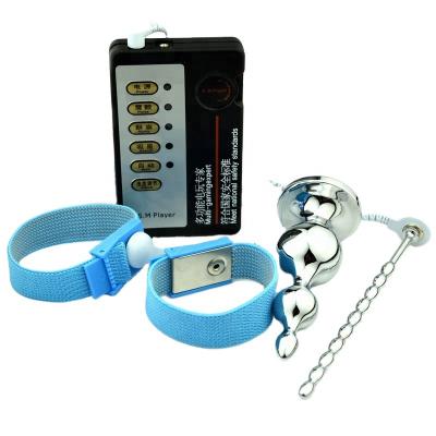 Electric Shock Chastity Device Electro Penis Plug Electrical Stimulation Rings Cock Cage Medical Themed