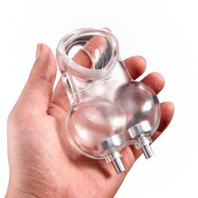 Electric Shock Scrotum Chastity Cage Dildo Penis Bondage Restraint  Masturbator For Man